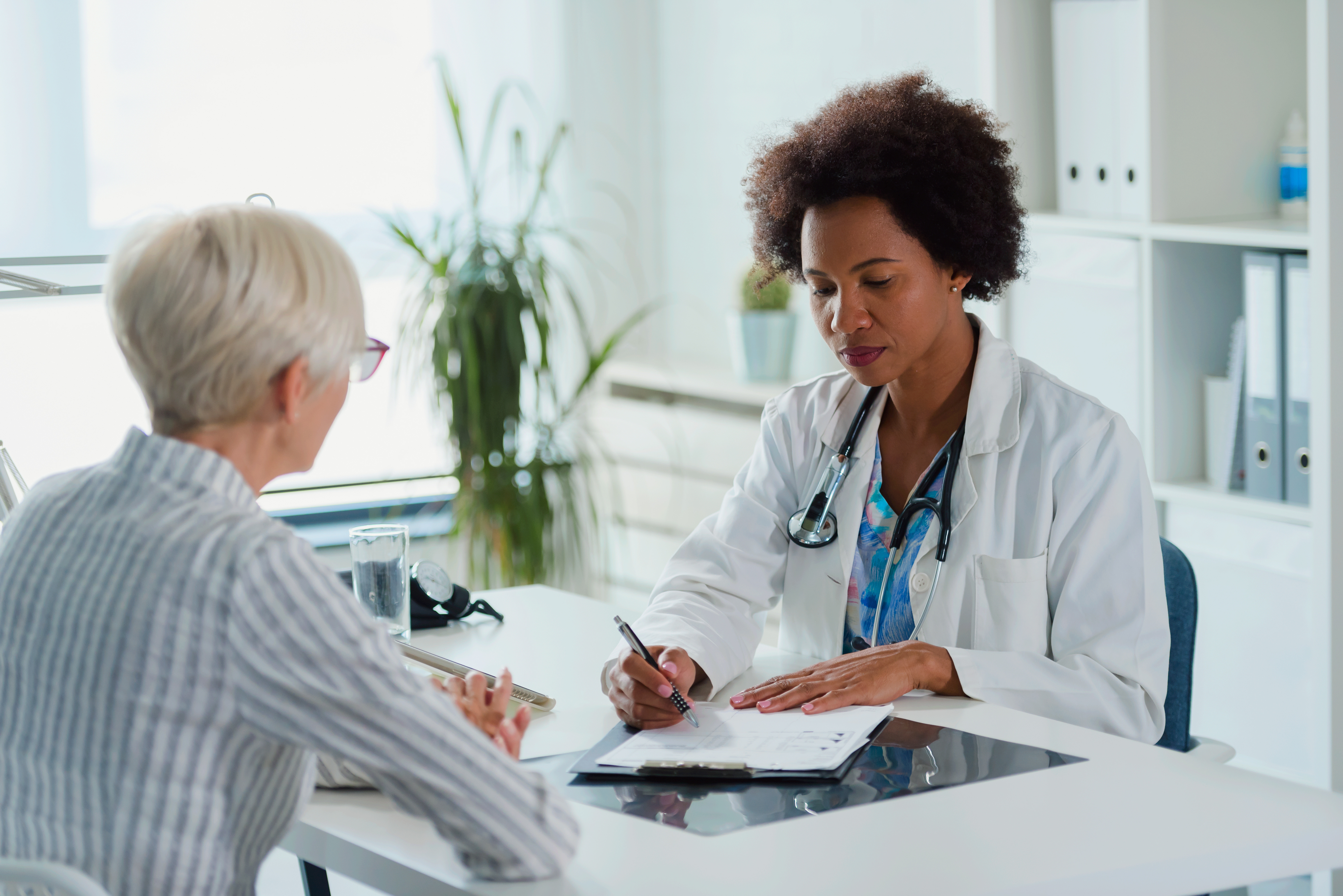 doctor with patient